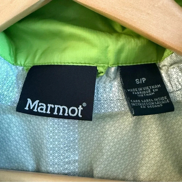 Women’s Marmot Precip Rain Jacket Green Envy Size Small - Picture 4 of 7